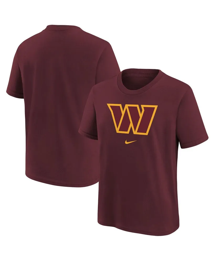 Big Boys Nike Burgundy Washington Commanders Team Logo T-shirt