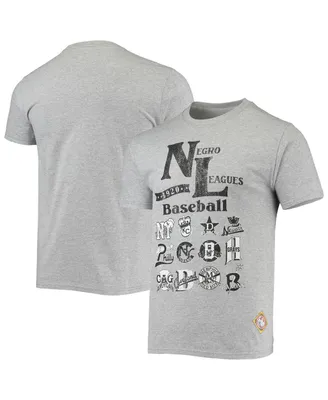 Men's Stitches Heather Gray Negro League Wordmark T-shirt