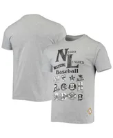 Men's Stitches Heather Gray Negro League Wordmark T-shirt