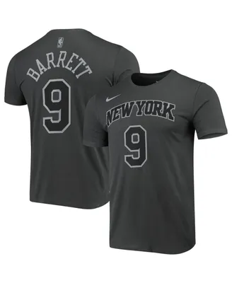Men's Nike Rj Barrett Gray New York Knicks Icon Performance T-shirt