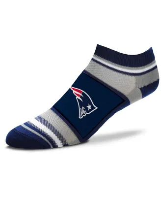 Women's For Bare Feet New England Patriots Marquis Addition No Show Ankle Socks