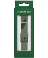 Lacoste Crocodile Print Silicone Strap for Apple Watch 42mm/44mm