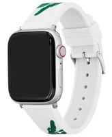 Lacoste Crocodile Print Silicone Strap for Apple Watch 42mm/44mm