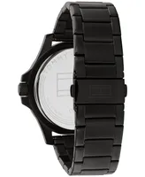 Tommy Hilfiger Men's Black-Tone Stainless Steel Bracelet Watch 46mm