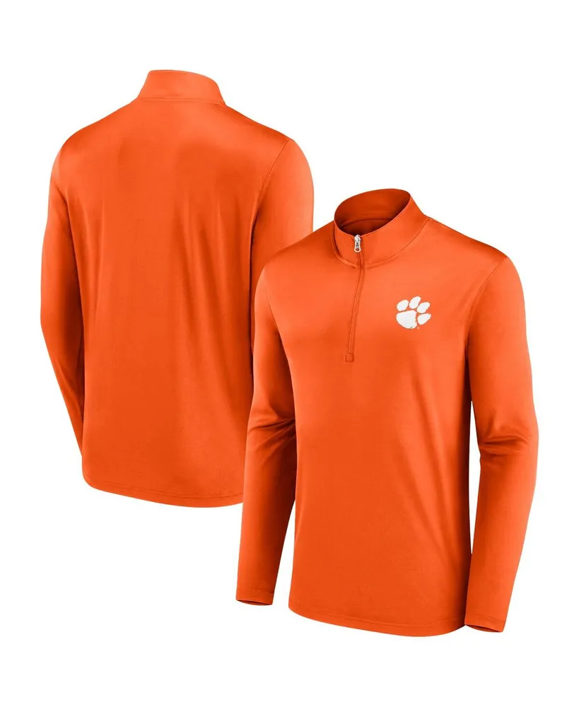 Men's Fanatics Orange Clemson Tigers Underdog Mindset Quarter-Zip Top