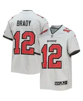 Big Boys Nike Tom Brady Gray Tampa Bay Buccaneers Inverted Team Game Jersey