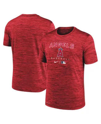 Men's Nike Red Los Angeles Angels Authentic Collection Velocity Practice Performance T-shirt