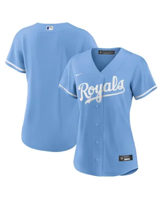 Women's Nike Light Blue Kansas City Royals Alternate Replica Team Logo Jersey