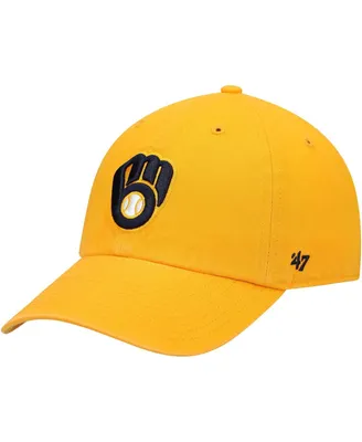 Men's '47 Gold Milwaukee Brewers Clean Up Adjustable Hat