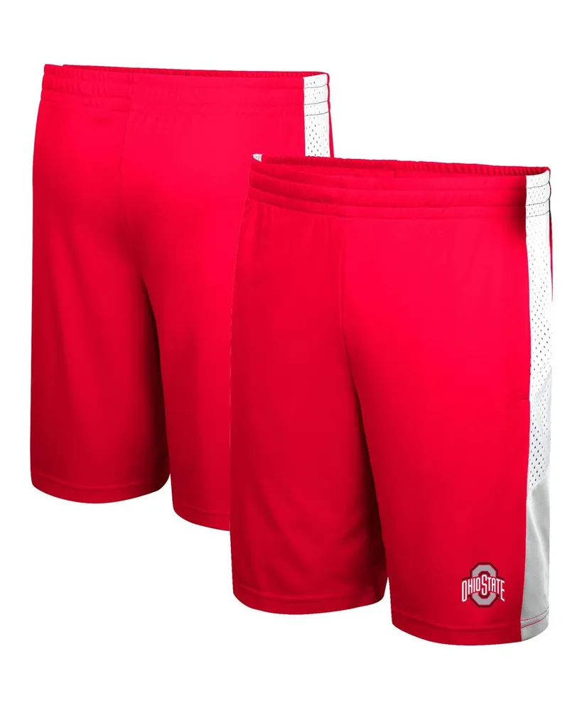 Big Boys Colosseum Scarlet Ohio State Buckeyes Very Thorough Colorblock Shorts