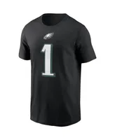 Men's Nike Jalen Hurts Black Philadelphia Eagles Player Name Number T-shirt