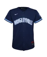 Big Boys Nike Navy Chicago Cubs City Connect Replica Jersey