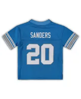 Infant Boys and Girls Mitchell & Ness Barry Sanders Blue Detroit Lions 1996 Retired Legacy Jersey