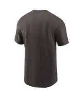 Men's Nike Brown Cleveland Browns Team Wordmark T-shirt