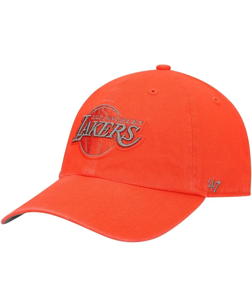 Men's '47 Orange Los Angeles Lakers Ballpark Clean Up Adjustable Hat