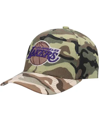 Men's Mitchell & Ness Camo Los Angeles Lakers Woodland Desert Snapback Hat