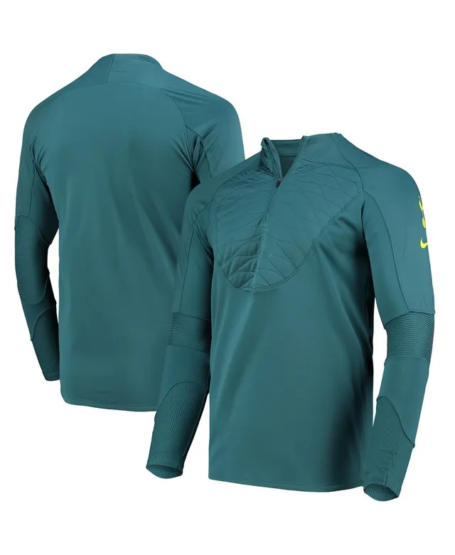 Nike Men's Teal Jacksonville Jaguars Sideline Quarter-Zip Hoodie - Macy's