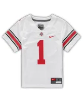 Boys and Girls Preschool Nike #1 White Ohio State Buckeyes Untouchable Football Jersey