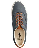 Polo Ralph Lauren Men's Keaton Suede-Trim Herringbone Sneaker