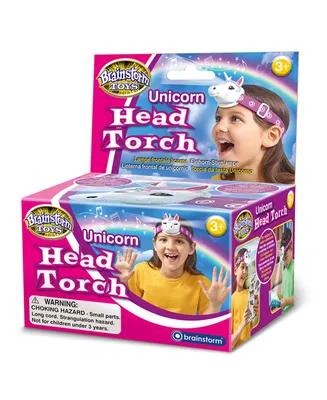 Brainstorm Toys Unicorn Head Flashlight Torch Light Sounds