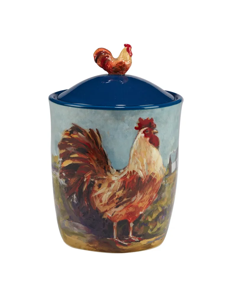 Certified International Rooster Meadow Canister Set, 3 Piece