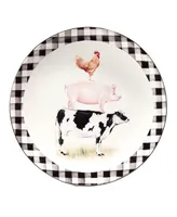 Certified International On The Farm Dinner Plate, Set of 4