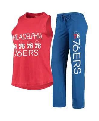 Women's Concepts Sport Royal, Red Philadelphia 76ers Tank Top and Pants Sleep Set