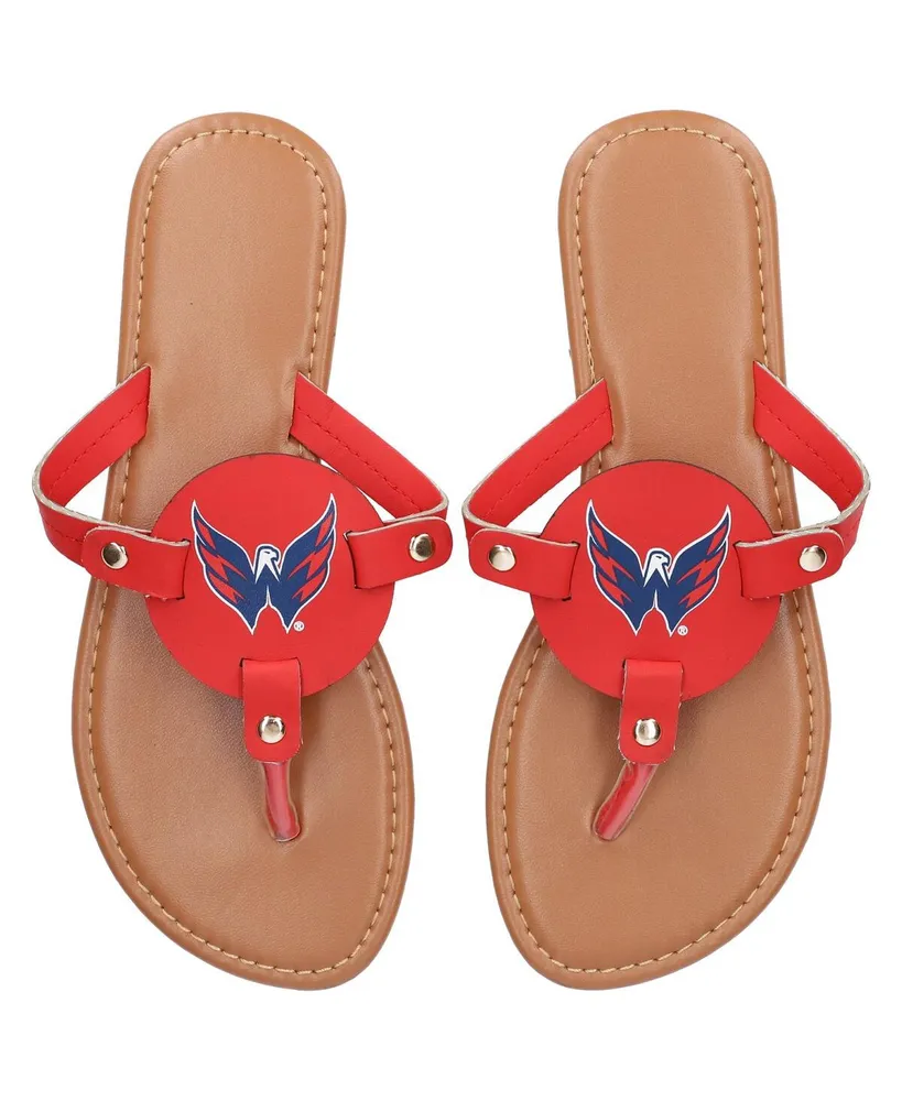 Women's Washington Capitals Die-Cut Logo Flip Flops