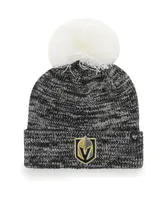 Women's '47 Gray Vegas Golden Knights Triple Cross Cuffed Knit Hat With Pom