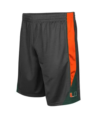 Men's Colosseum Charcoal Miami Hurricanes Turnover Shorts