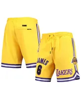 Men's Pro Standard LeBron James Gold Los Angeles Lakers Player Replica Shorts