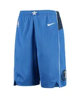 Big Boys Nike Blue Dallas Mavericks 2020/21 Swingman Shorts - Icon Edition