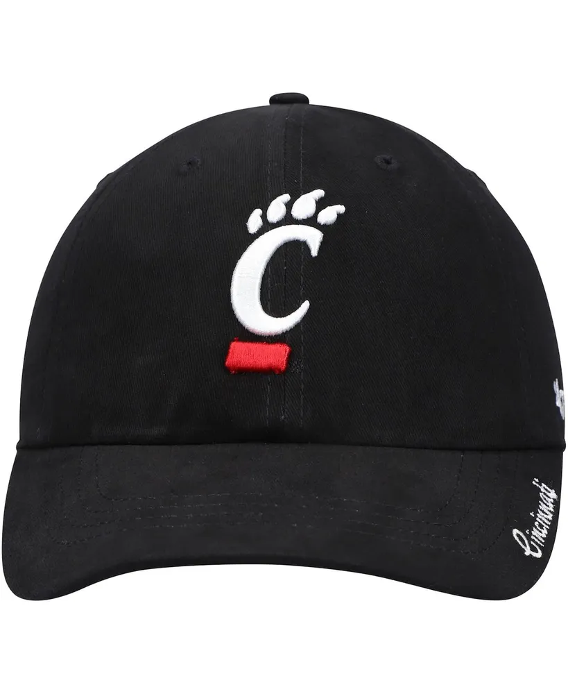 Women's '47 Black Cincinnati Bearcats Miata Clean Up Logo Adjustable Hat
