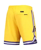 Men's Pro Standard LeBron James Gold Los Angeles Lakers Player Replica Shorts