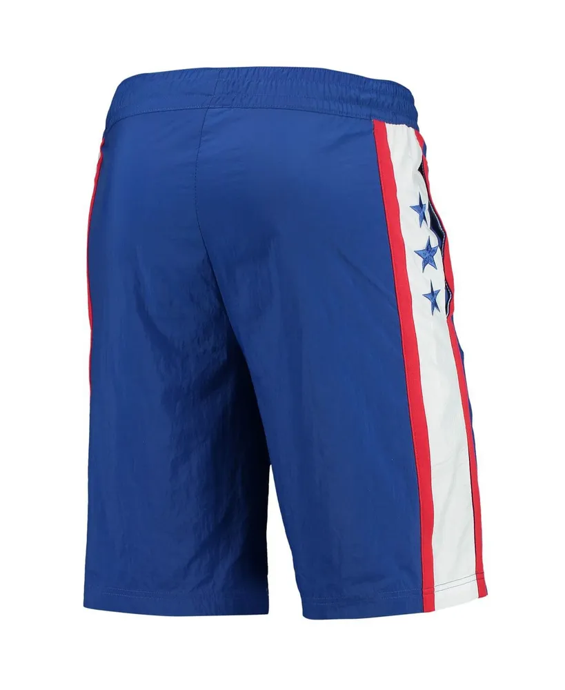 Men's Nike Royal Philadelphia 76ers Courtside Heritage Shorts