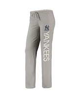 Women's Concepts Sport Gray, Navy New York Yankees Meter Muscle Tank Top and Pants Sleep Set