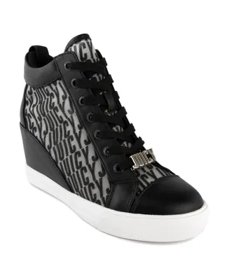 Juicy Couture Women's Jorgia Wedge Lace-Up Sneakers