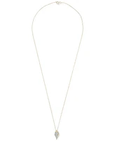 Wrapped Diamond Conch Shell Pendant Necklace (1/6 ct. t.w.) in 10k Gold, 16" + 2" extender, Created for Macy's