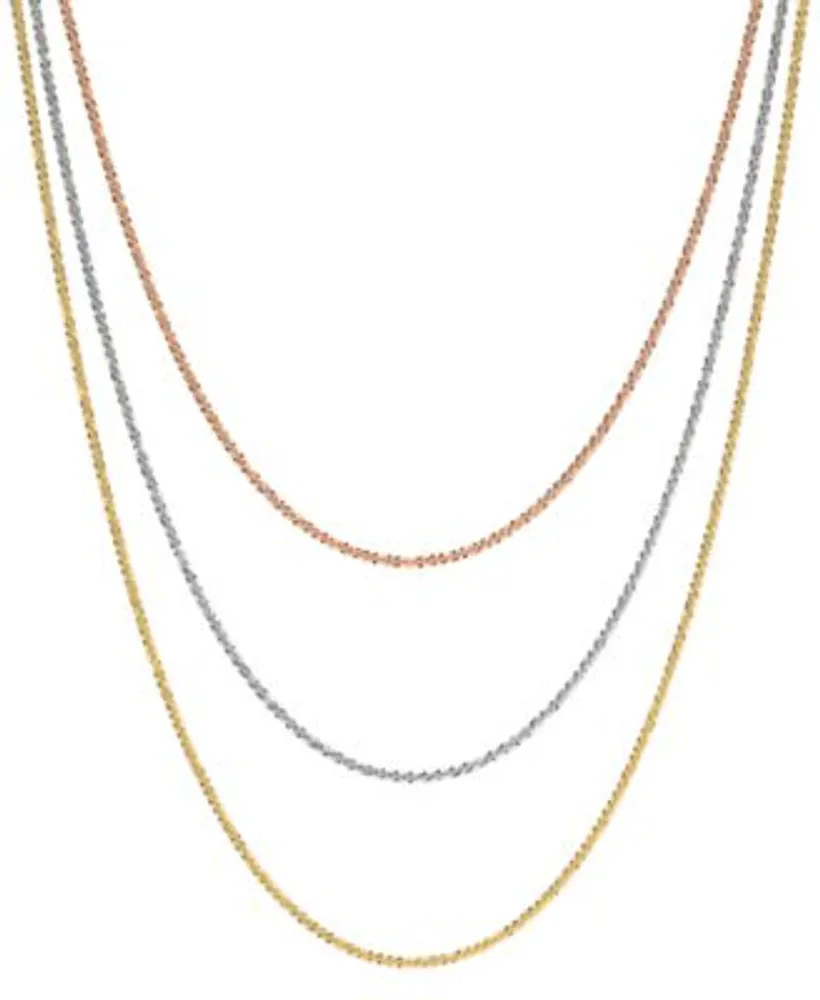 Sparkle Chain Necklace 16 24 1 1 2mm In 14k Yellow Gold White Gold Rose Gold