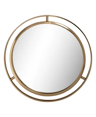 Glitzhome Deluxe Round Mirror - Gold