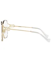 Miu Miu Women's Blue Light Sunglasses, Mu 52WS - Gold