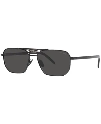 Prada Rectangular Men's Sunglasses