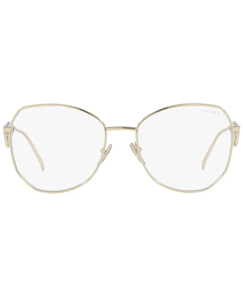 Prada Women's Blue Light Sunglasses, Pr 57YS - Pale Gold