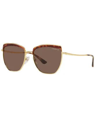 Vogue Eyewear Women's Sunglasses, VO4234S - Top Havana, Gold