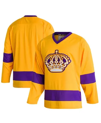 Men's adidas Gold Los Angeles Kings Team Classics Authentic Blank Jersey