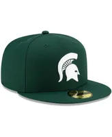 Men's New Era Green Michigan State Spartans Primary Team Logo Basic 59FIFTY Fitted Hat