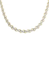 Wrapped in Love Diamond All-Around 17" Collar Necklace (1 ct. t.w.) in 10k Gold, Created for Macy's