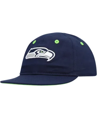 Newborn Infant Unisex College Navy Seattle Seahawks Slouch Flex Hat