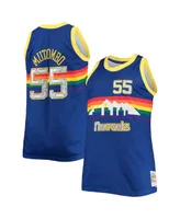 Men's Dikembe Mutombo Blue Denver Nuggets Big and Tall 1991-92 Nba 75th Anniversary Diamond Swingman Jersey