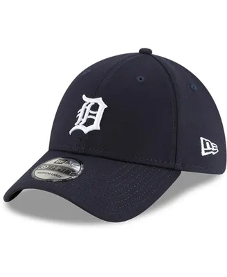 Men's Navy Detroit Tigers Home Team Logo Classic 39THIRTY Flex Hat